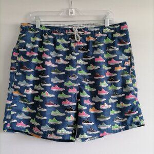 Island Haze Mens Blue Superga Shoes Print Swimming Trunk Board Shorts Size XXL